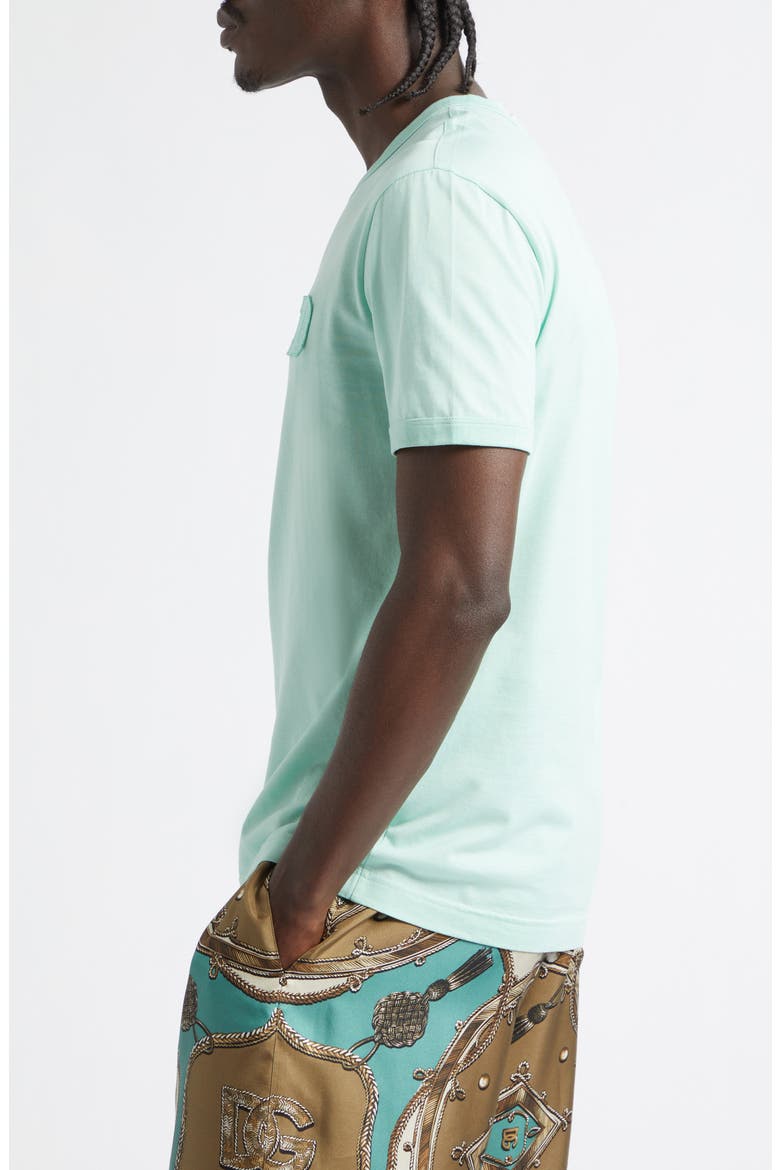 Logo Cotton Jersey T-Shirt, Alternate, color, V0234 VERDE ACQUA