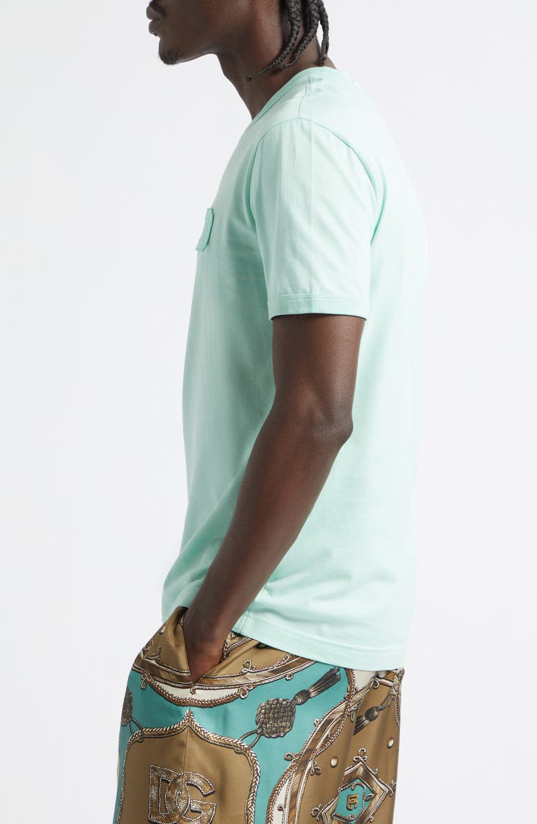 Dolce&Gabbana Logo Cotton Jersey T-Shirt, Alternate, color, V0234 Verde Acqua