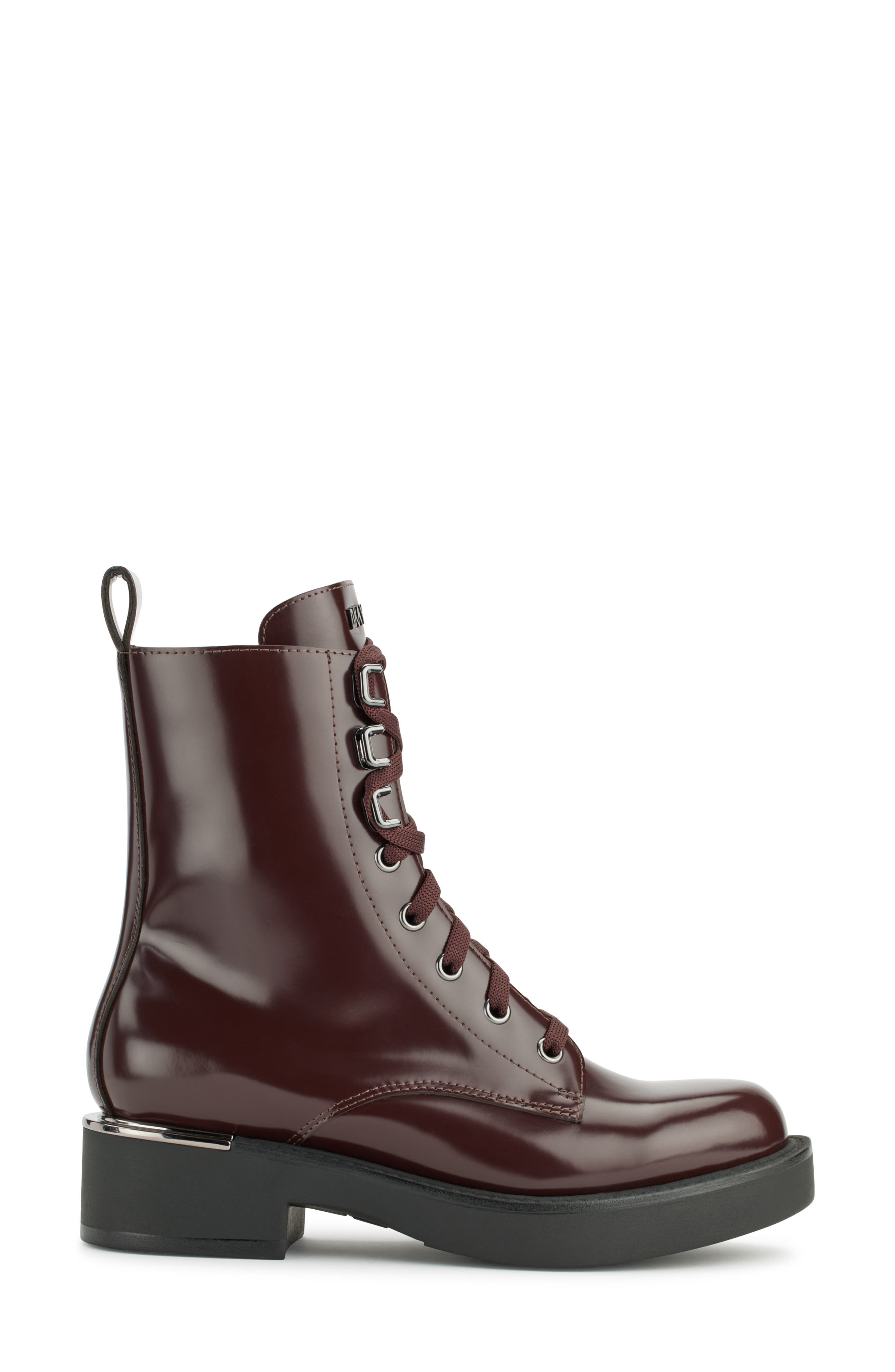 Talma Combat Boot, Alternate, color, BORDEAUX