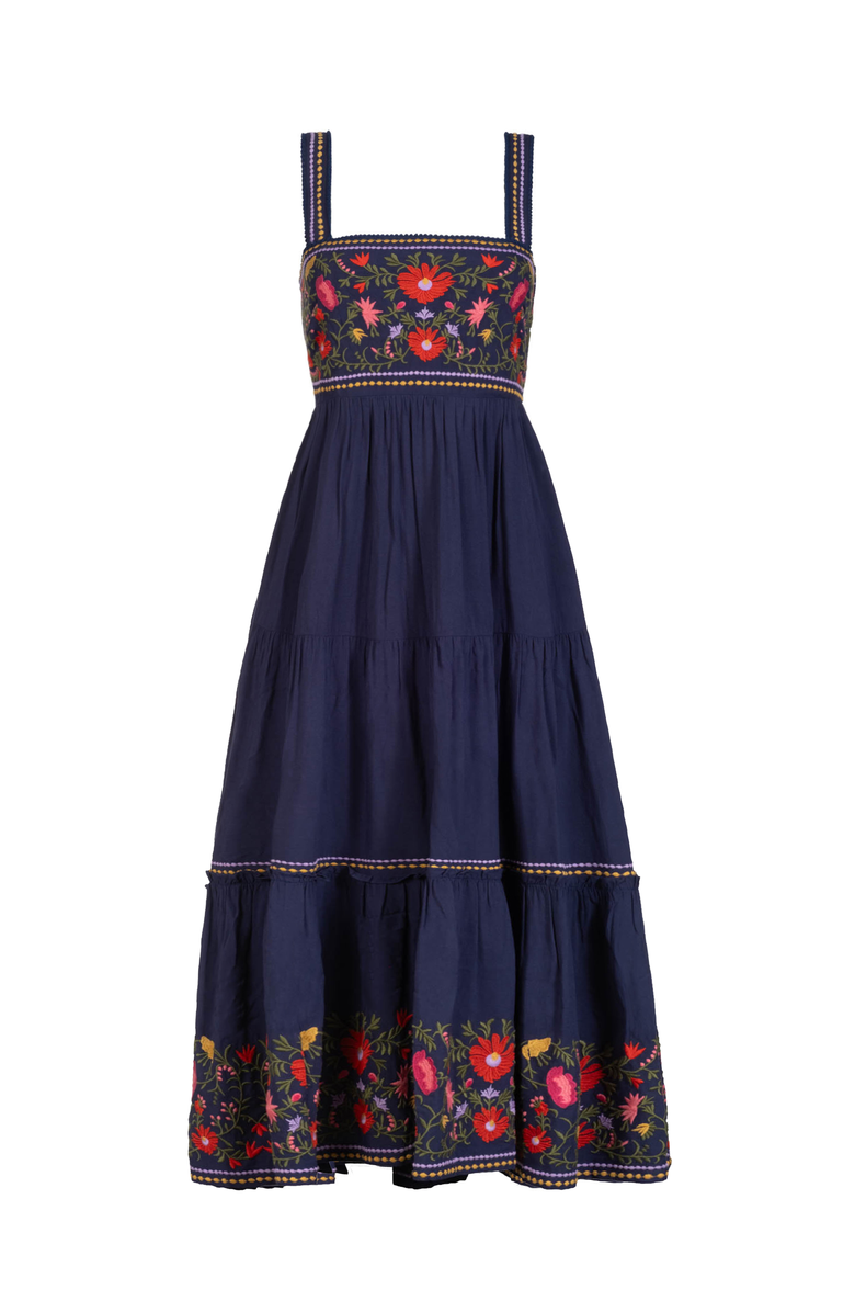 Change of Scenery Lizzie Dress, Main, color, Gardenia Embroidery