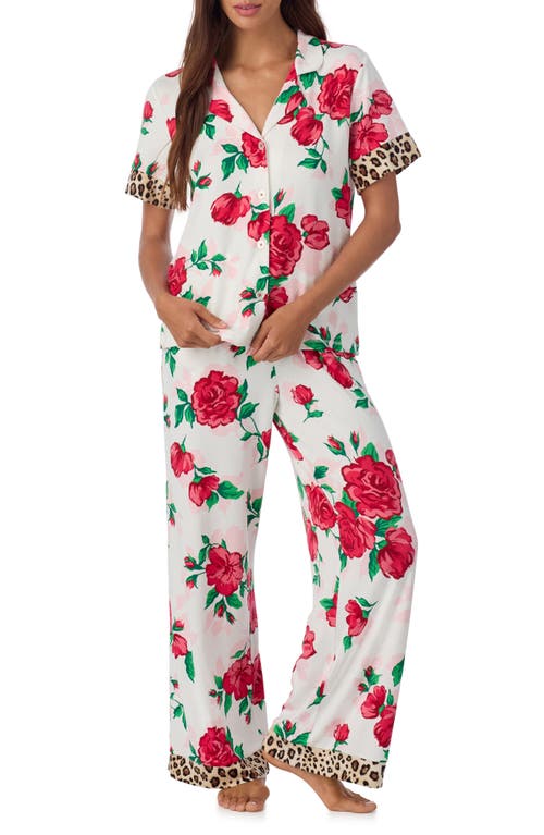 Room Service Pjs Print Pajamas In Red