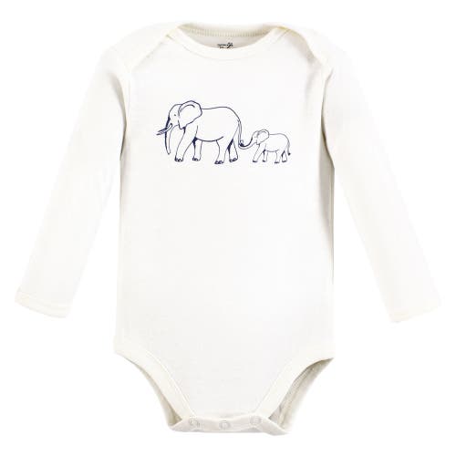 Touched By Nature 5pk Long Sleeve Organic Bodysuits In Multi