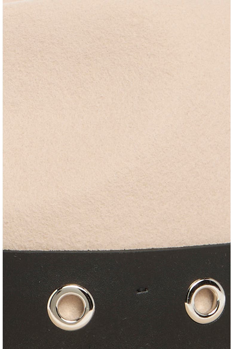Wide Brim Wool Felt Adjustable Panama Hat, Alternate, color, TAN