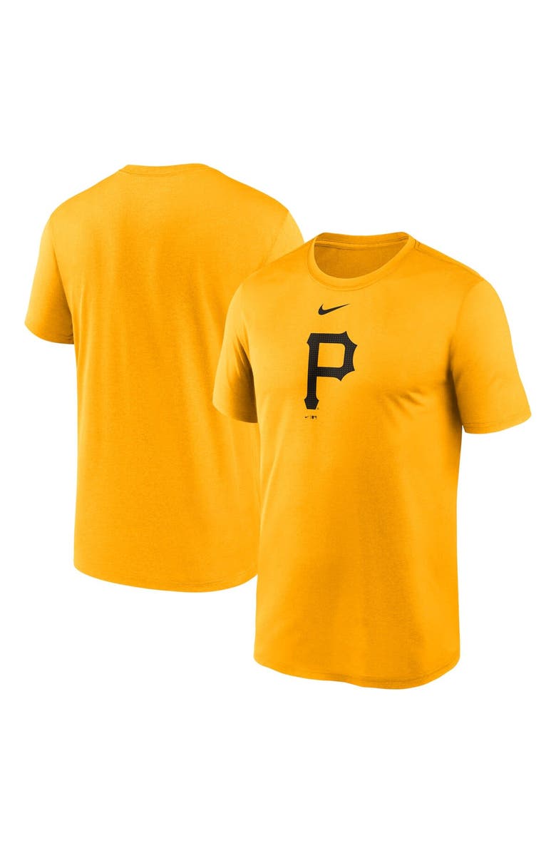 Nike Men's Nike Gold Pittsburgh Pirates Legend Fuse Large Logo Performance T-Shirt, Alternate, color, Yellow