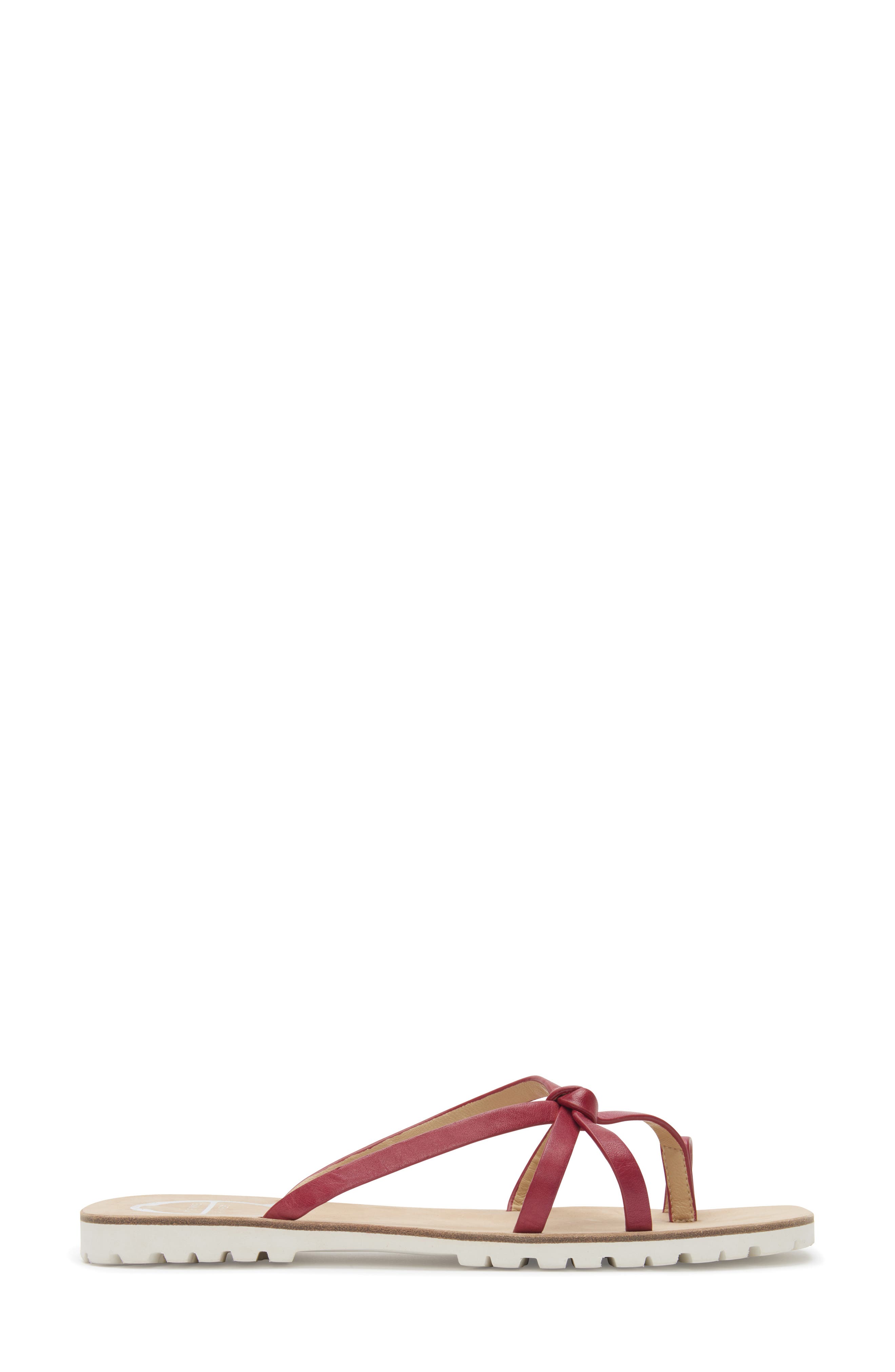 Maui Slide Sandal, Alternate, color, DEEP RED LEATHER