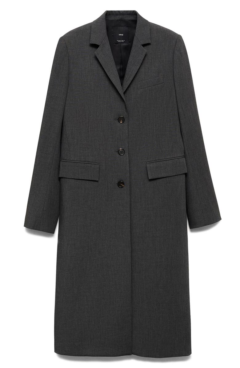 MANGO Long Straight Coat, Alternate, color,