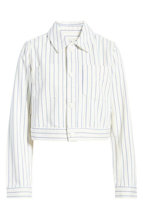 The Small Striped Denim Jacket