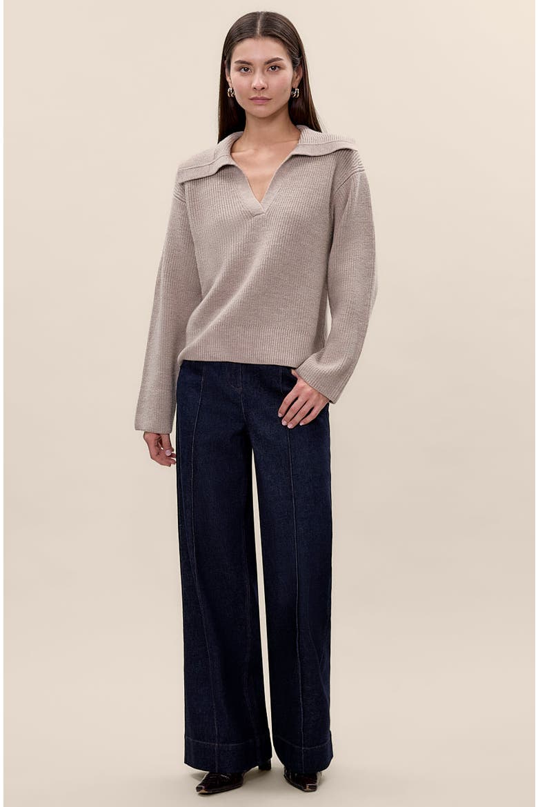 Giselle Knit Sweater, Alternate, color, Camel