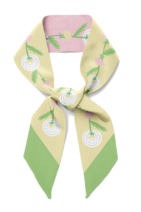Dandelion Twilly Ribbon Scarf