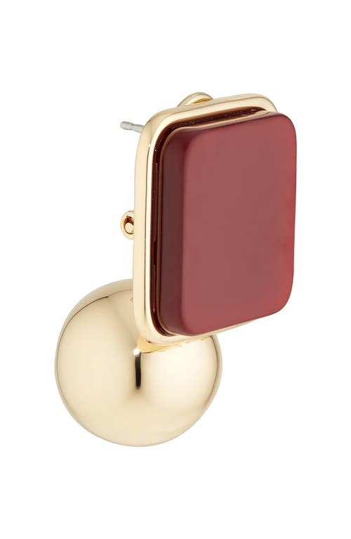 Carolina Herrera Geometric Drop Earrings In Gold
