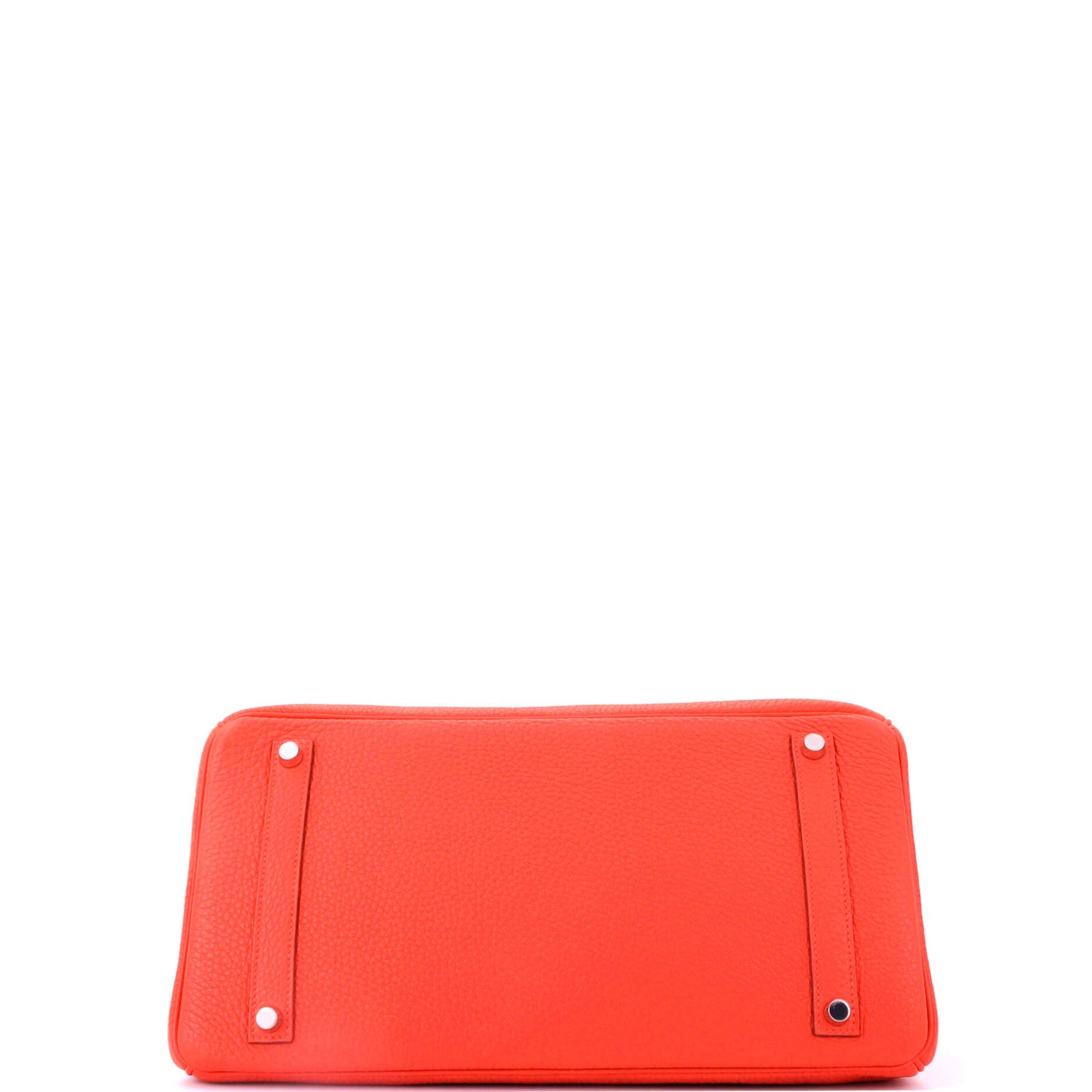 Pre-Owned Hermes Birkin Handbag Orange Togo with Palladium Hardware 35, Alternate, color, Capucine