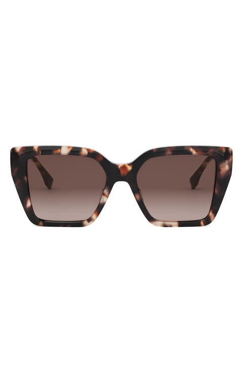 FF Diamonds 54mm Gradient Square Sunglasses