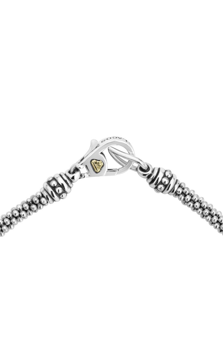 LAGOS High Bar Caviar Oval Pendant Necklace, Alternate, color, 