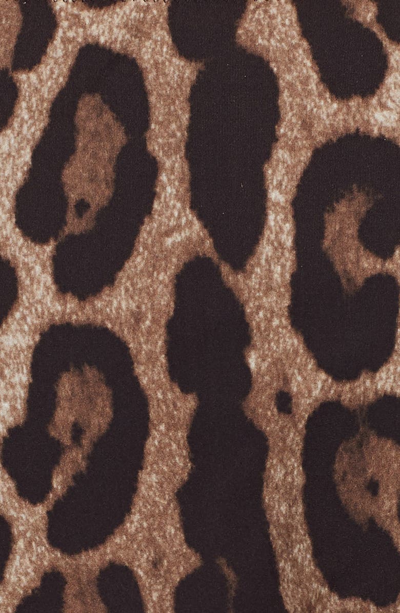 Dolce&Gabbana Leopard Print Bikini Bottoms, Alternate, color, 