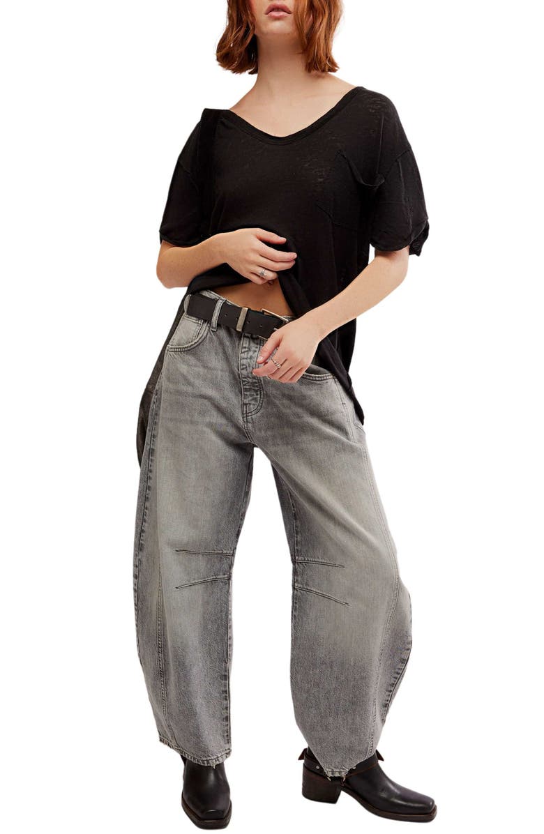 Free People All I Need Linen & Cotton T-Shirt, Alternate, color, 