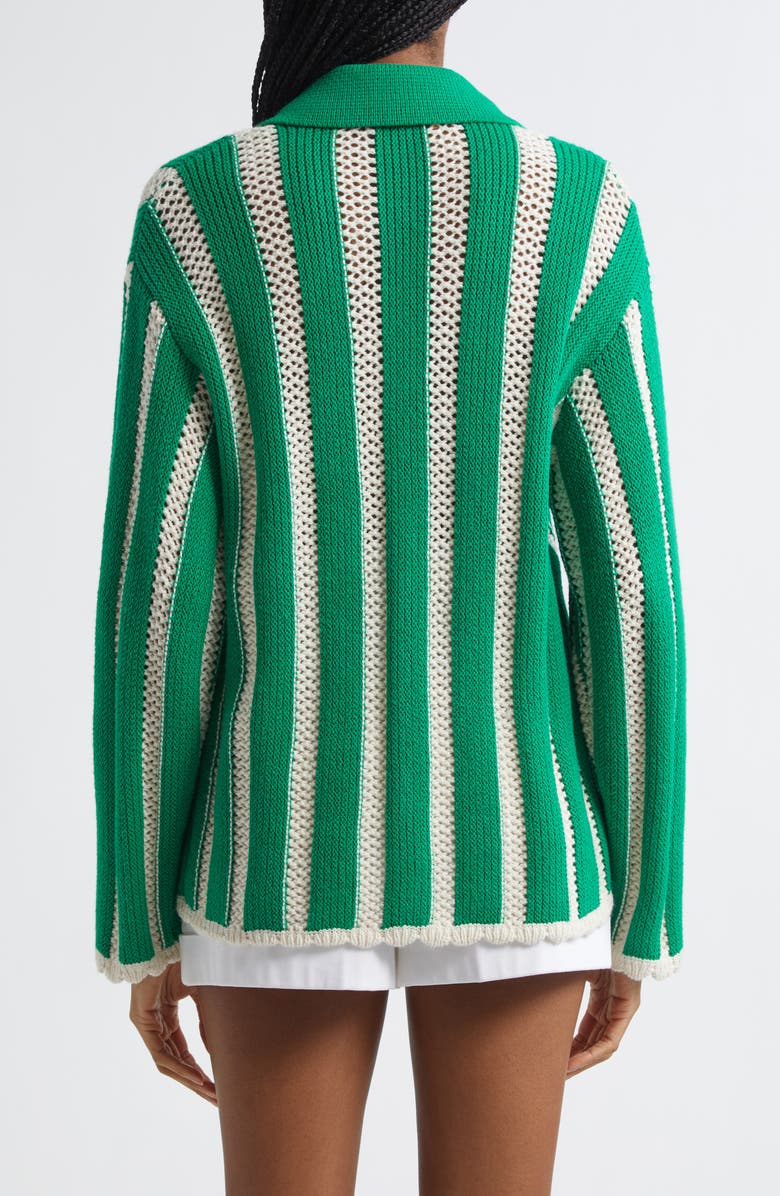 Stine Goya Stripe Knit Cardigan, Alternate, color, Green Stripes