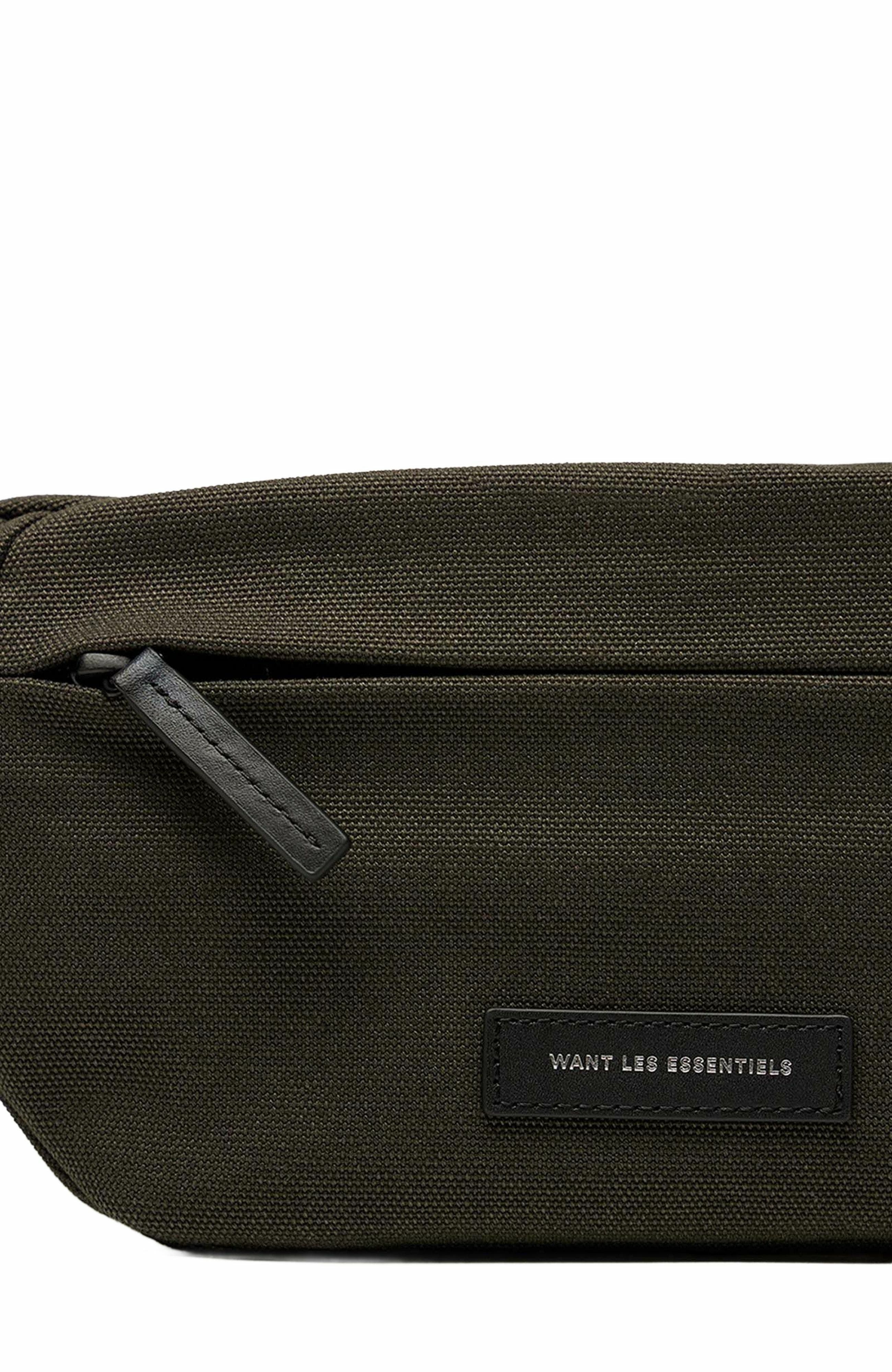 WANT Les Essentiels Atlin Organic Cotton Canvas Belt Bag, Alternate, color, Green