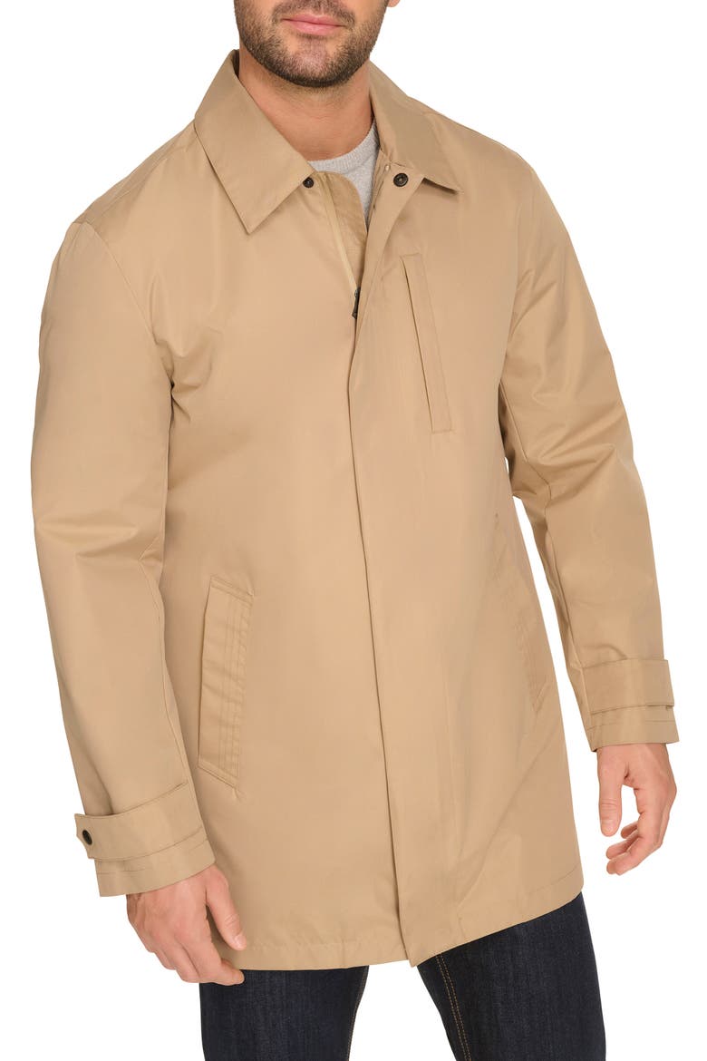 Water Resistant Classic Mac Coat, Main, color, KHAKI