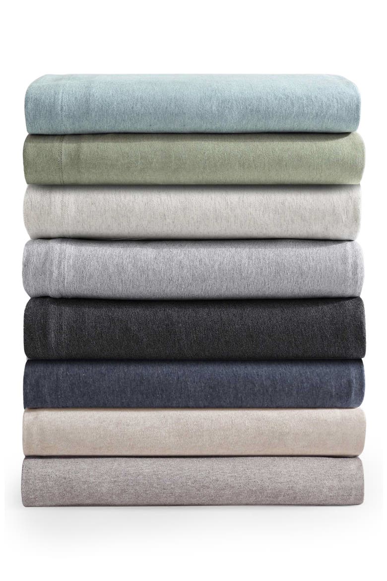 Modern Mélange Cotton Blend Sheet Set, Alternate, color, MEDIUM / DARK BROWN