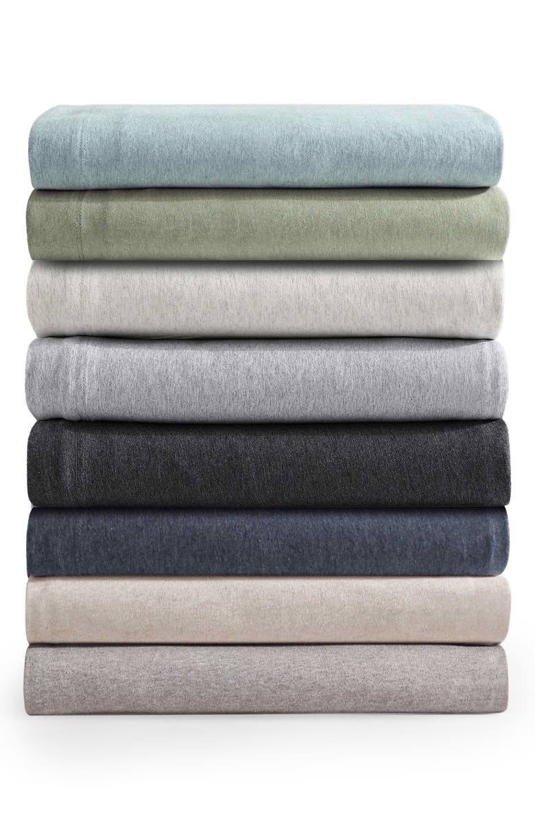 Calvin Klein Modern Mélange Cotton Blend Sheet Set, Alternate, color, Medium / Dark Brown