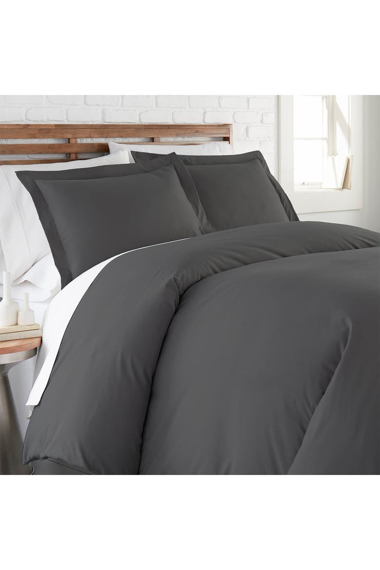 Ultra-Soft Microfiber Duvet Cover Set, Main, color, SLATE