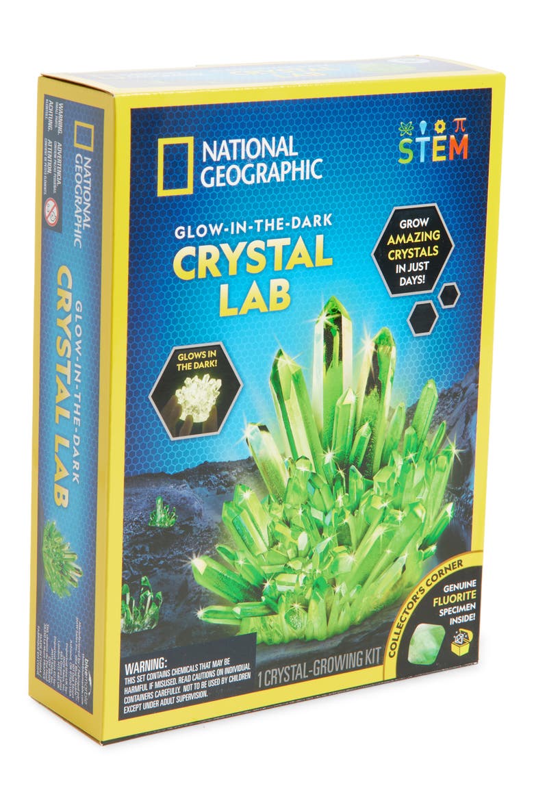 Glow-In-The-Dark Crystal Lab Kit, Main, color, MULTI