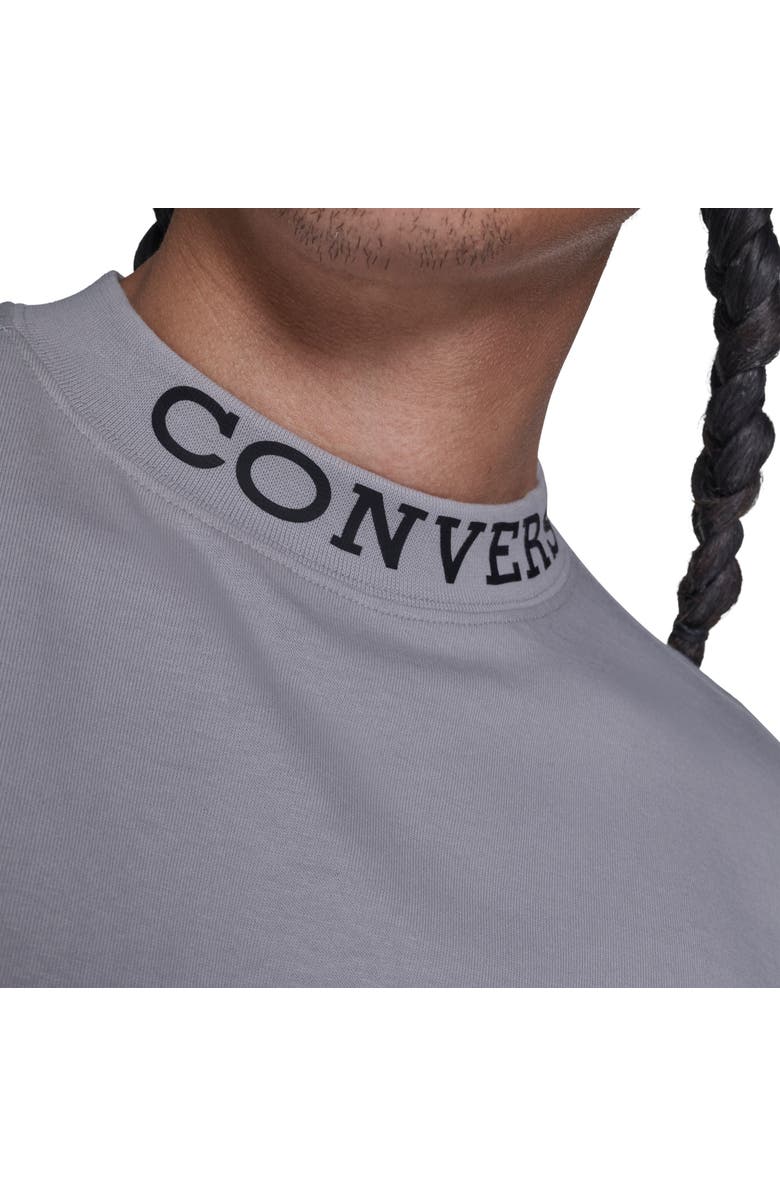 Converse Gold Standard Mock Tee, Alternate, color, Grey Area
