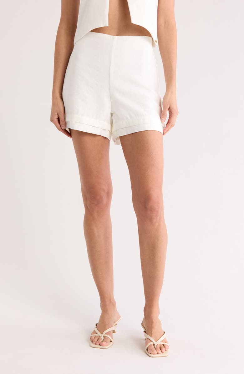 BOAMAR Riot Cover-Up Shorts, Main, color, Ivory
