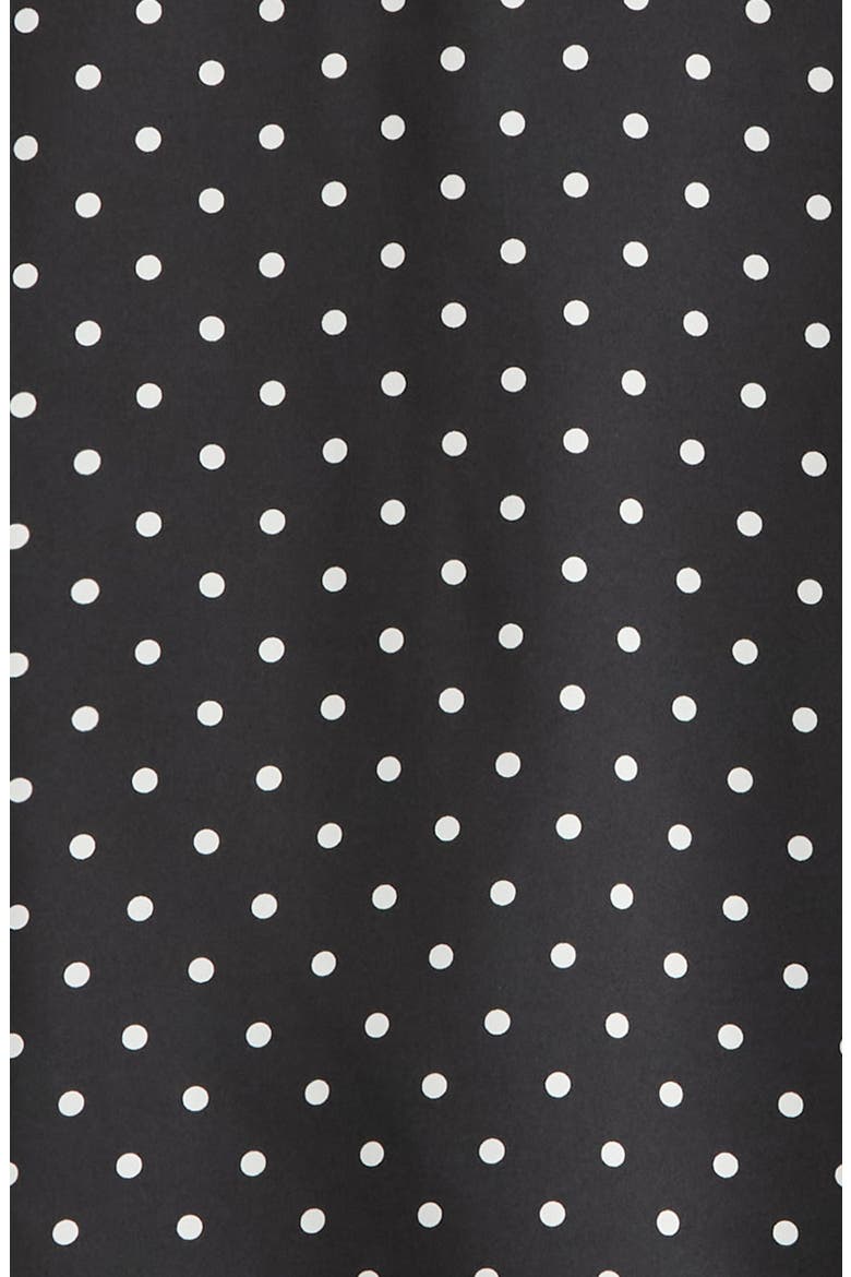 Kids' Satin Pajamas, Alternate, color, BLACK WHITE DOT