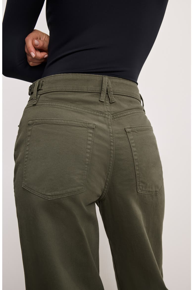 Good Ease Wide Leg Twill Pants, Alternate, color, FATIGUE001