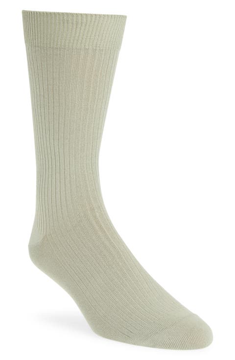 Casual Rib Crew Socks