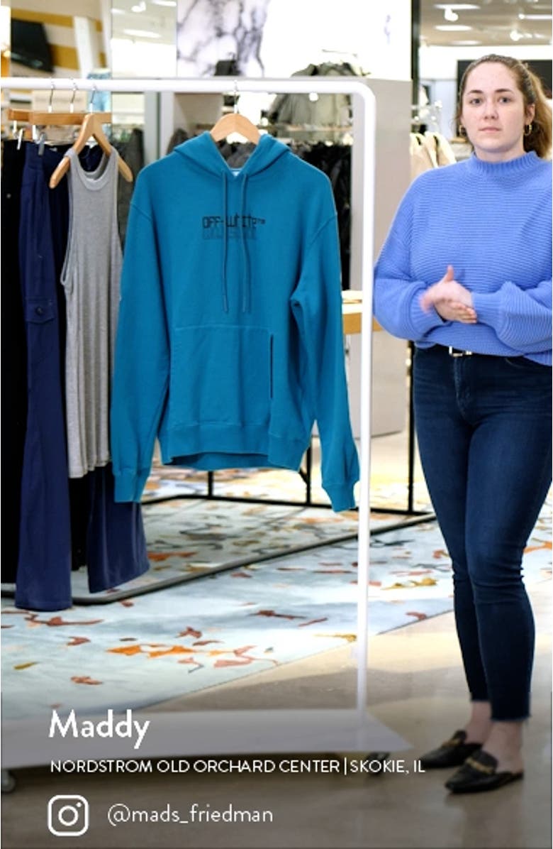 Gender Inclusive Graffiti Logo Cotton Hoodie, sales video thumbnail