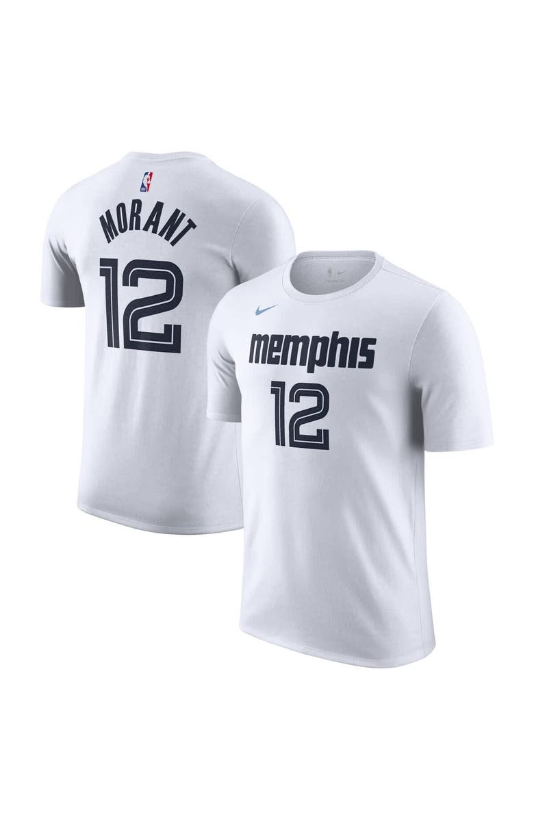 Nike Unisex Nike Ja Morant White Memphis Grizzlies 2025/26 City Edition Name & Number T-Shirt, Main, color, White