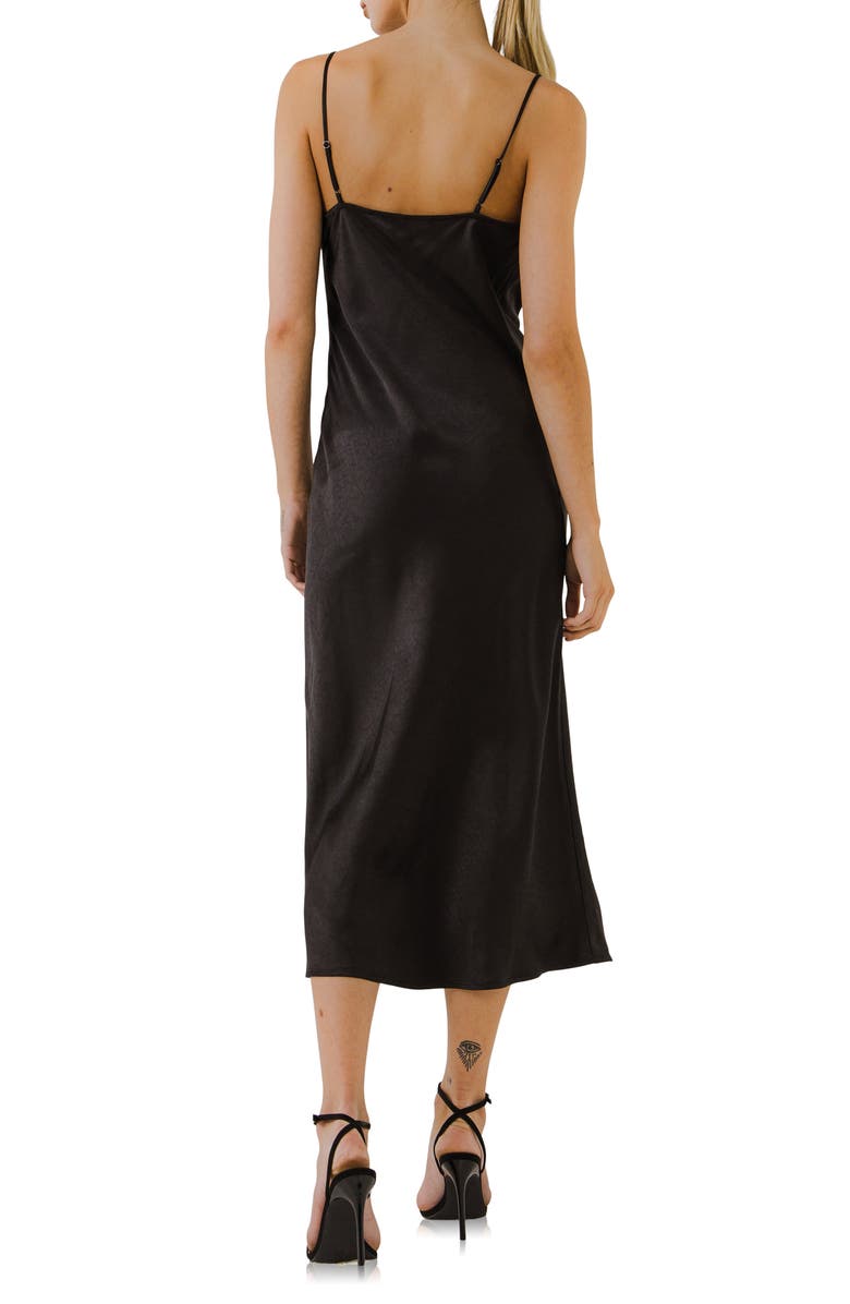 Endless Rose Satin Midi Dress, Alternate, color,