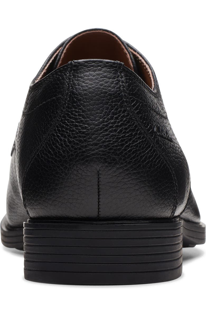 Clarks<sup>®</sup> Whiddon Pebbled Leather Derby, Alternate, color, Black Tumbled