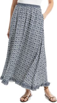 MAX STUDIO Printed Maxi Skirt