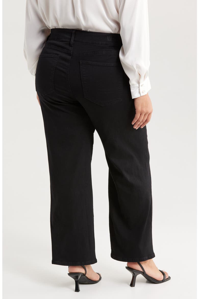Lucy Double Button Wide Leg Jeans, Alternate, color, BLACK JM