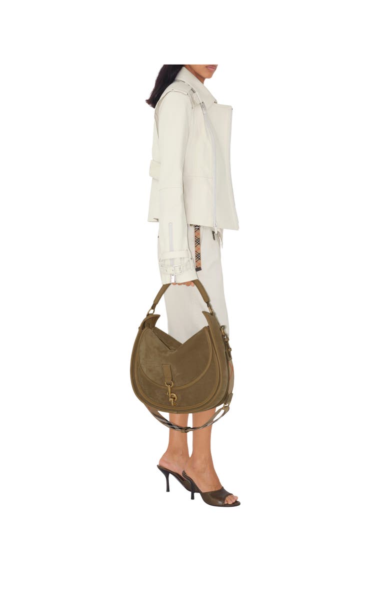 Burberry Bonded Cotton Trench Jacket, Alternate, color, Sail