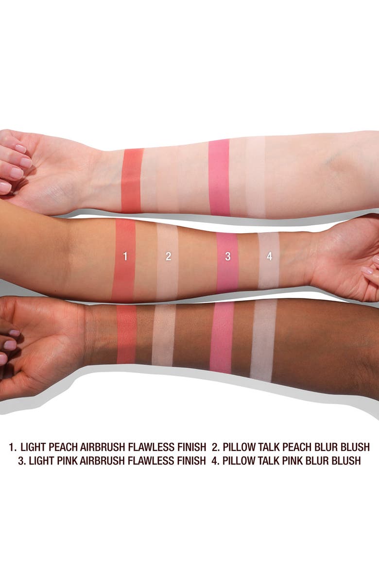 Charlotte Tilbury Pillow Talk Soulmates Airbrush Flawless Finish Brightening & Blur Blush Powder Pallete, Alternate, color, 