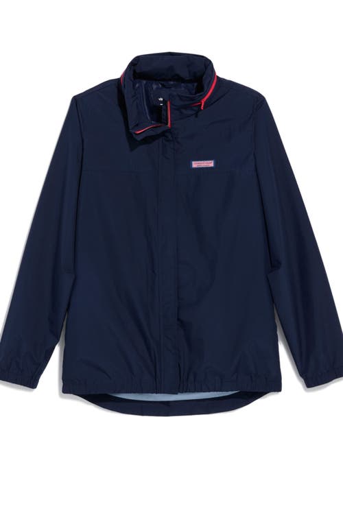 Vineyard Vines Storm Packable Water Resistant Jacket In Nautical Navy