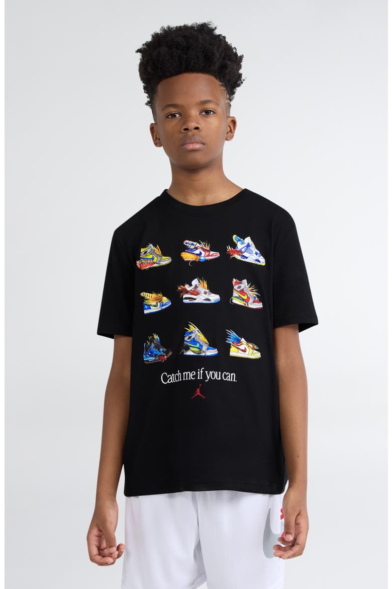 Kids' Fishing Lures Graphic Cotton Blend T-Shirt, Alternate, color, BLACK