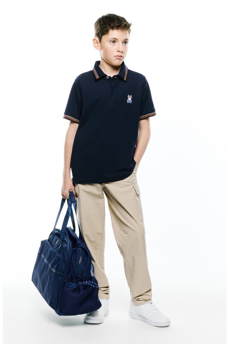 Kids' Jaydon Pique Polo, Alternate, color, BARITONE BLUE