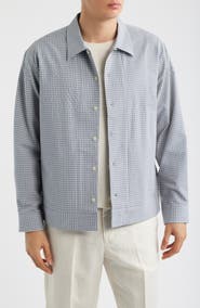 NN07 Reed Check Stretch Cotton Overshirt