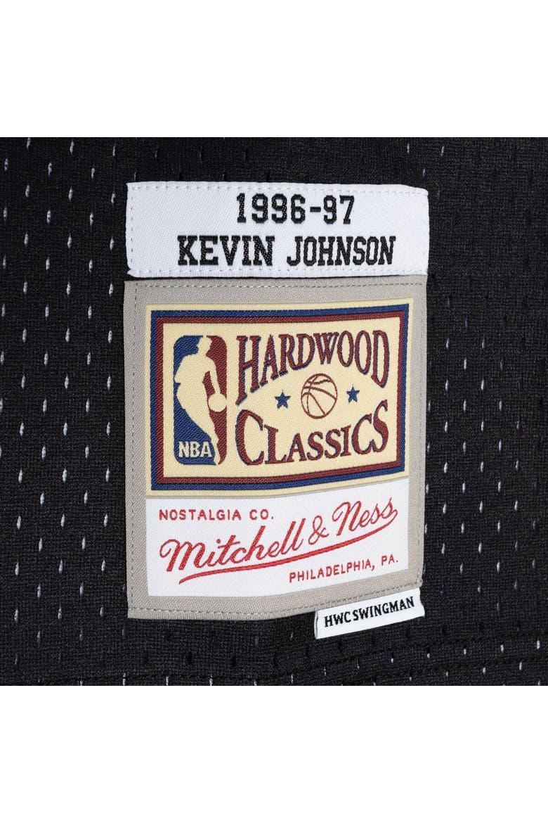 Men's Mitchell & Ness Kevin Johnson Purple/Black Phoenix Suns Hardwood Classics 1996/97 Split Swingman Jersey, Alternate, color, Purple