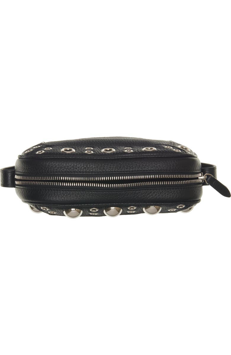 Valentino Garavani Nellcôte Studded Leather Crossbody Bag, Alternate, color, Nero