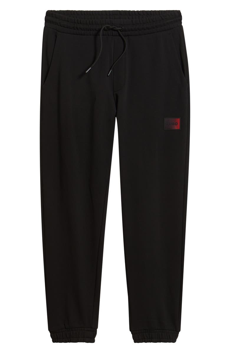 HUGO Danopan Cotton Joggers, Alternate, color, Black