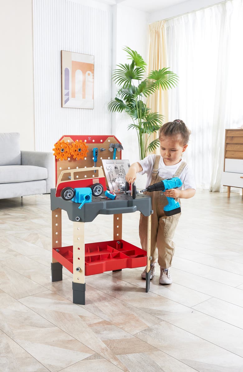 Hape Vehicle Service & Repair Workbench Playset, Alternate, color, Multi