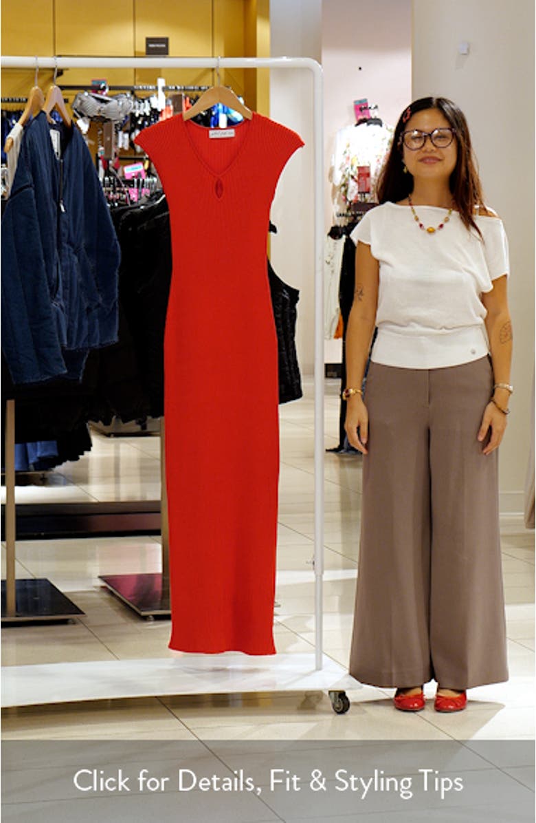 Robin Keyhole Rib Maxi Sweater Dress, sales video thumbnail