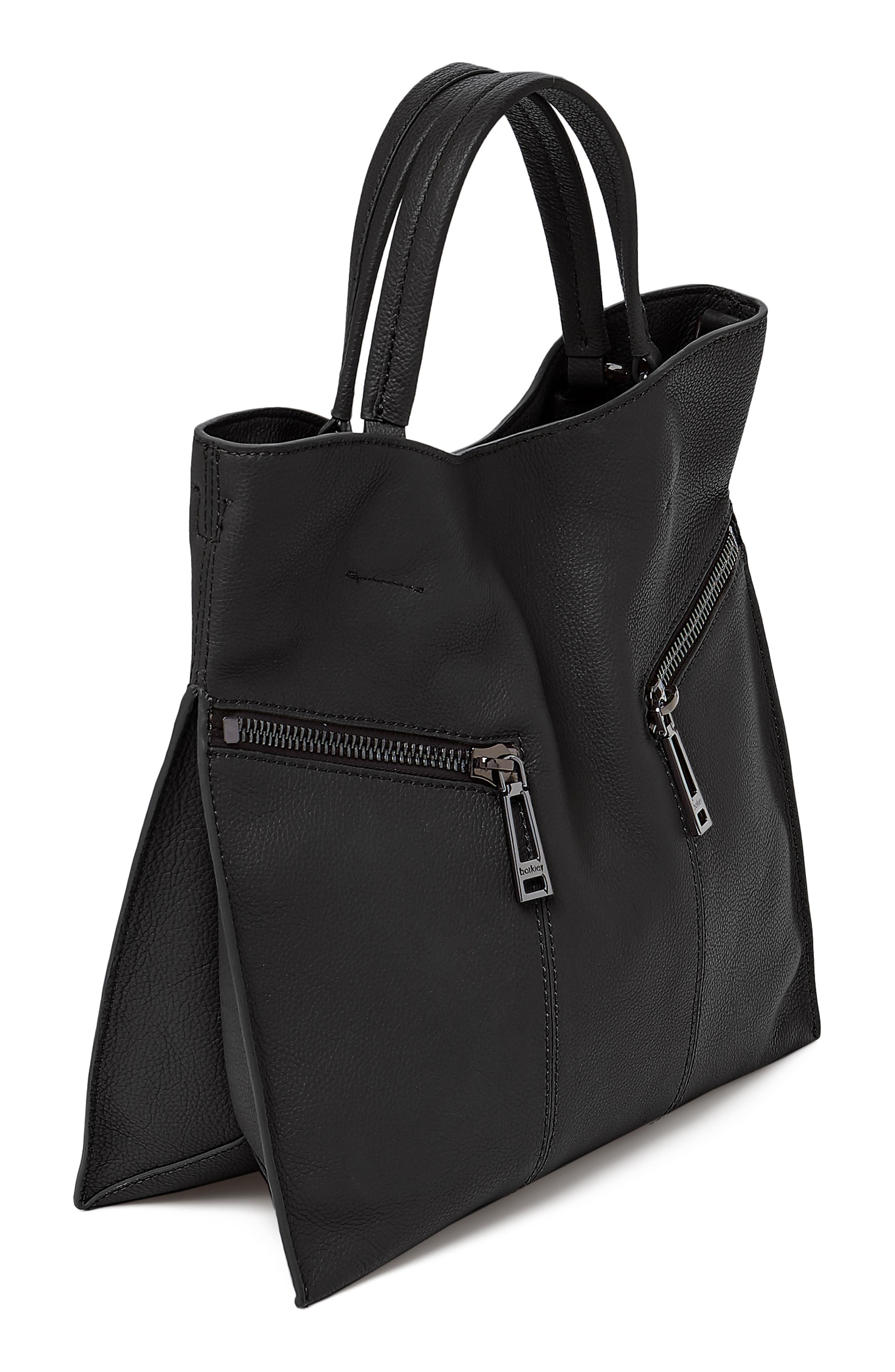 Botkier Trigger Pebbled Leather Satchel, Alternate, color, 