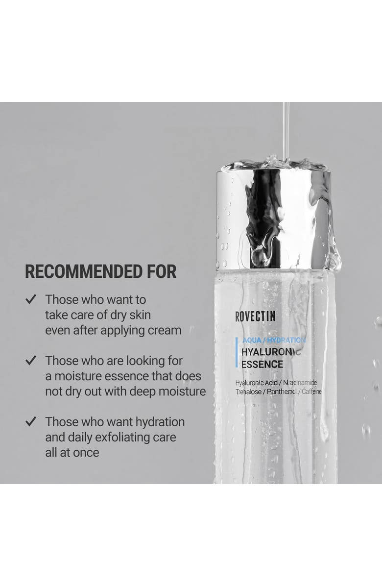 ROVECTIN Aqua Hyaluronic Essence, Alternate, color, Transparent White
